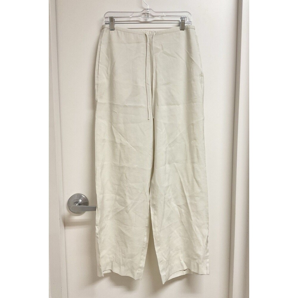 Haven Well Within 85% Tencel Wide Leg Lounge Drawstring Pants White M